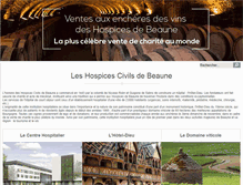 Tablet Screenshot of hospices-de-beaune.com